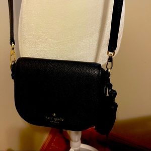 Kate Spade Black Leather Crossbody purse